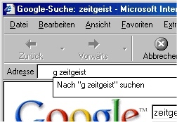 einfach mit dem shortcut der Suchmaschinen über die Adresszeile Deines Internet Explorer's suchen!